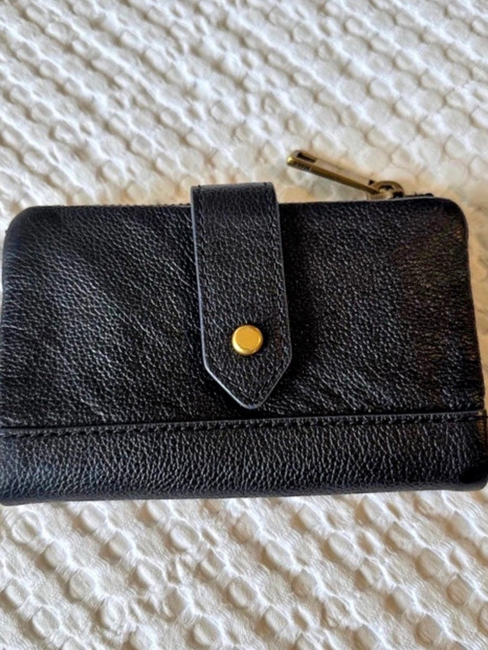 Fossil Logan Small RFID Bifold Wallet Black & Gray